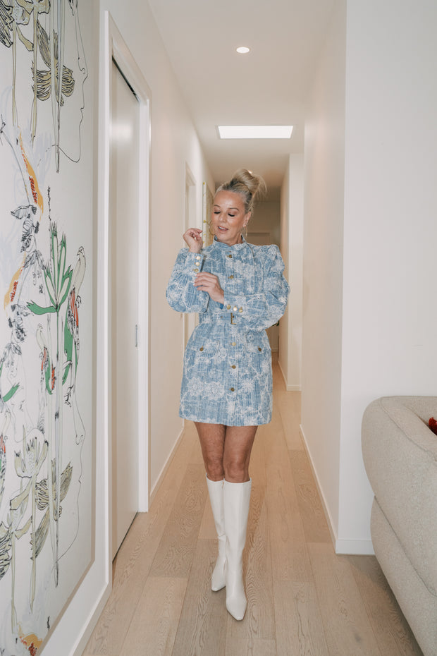 MONICA MINI DRESS | BLUE | ELLIAT