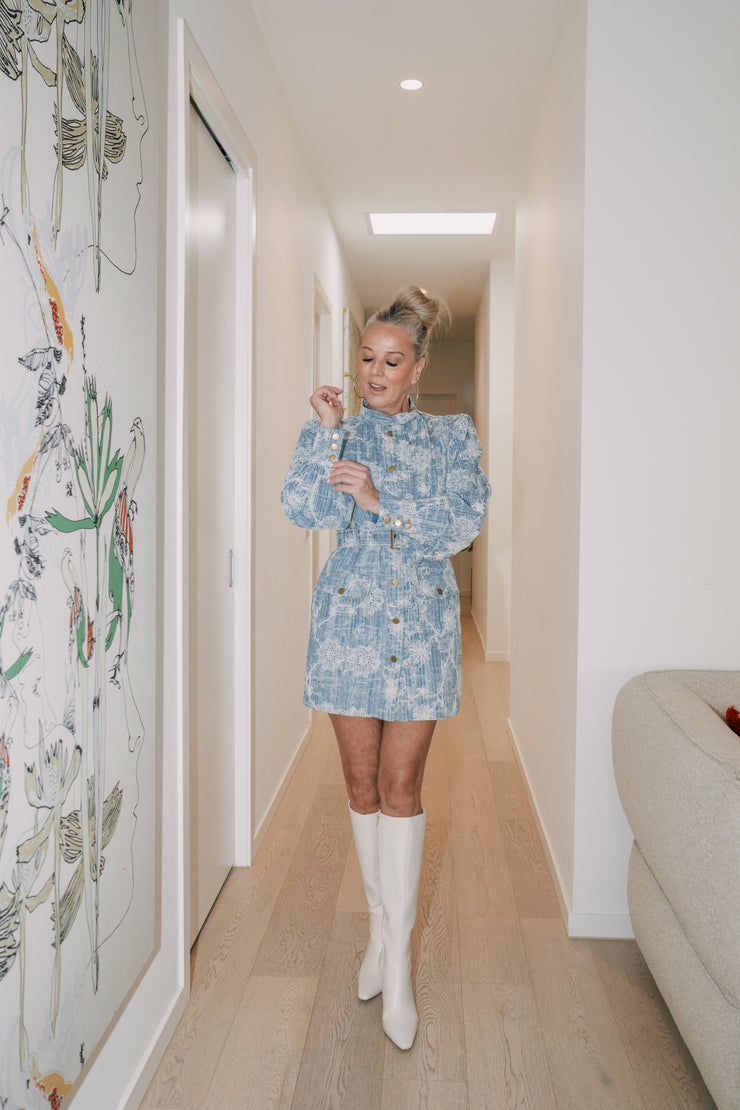 MONICA MINI DRESS | BLUE | ELLIAT