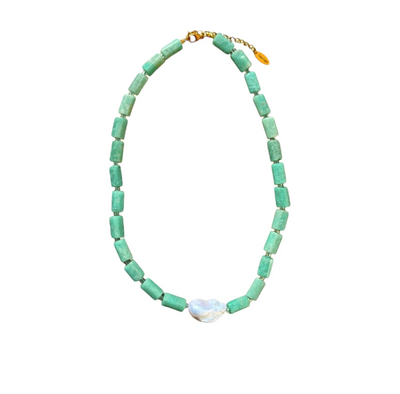 Dea Del Sole Necklace| Amazonite
