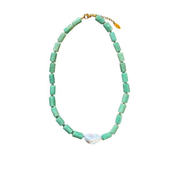 Dea Del Sole Necklace| Amazonite