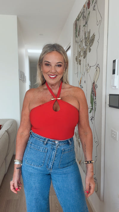 Lenny Bodysuit | Siren Red