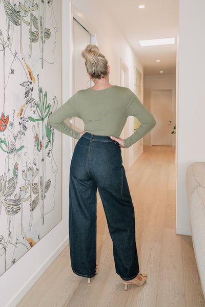 CENTRAL JEANS | DARK BLUE DENIM | ESMAEE