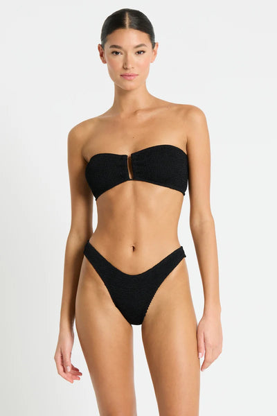 BLAKE BANDEAU SWIMWEAR - BLACK | BOND-EYE SWIM