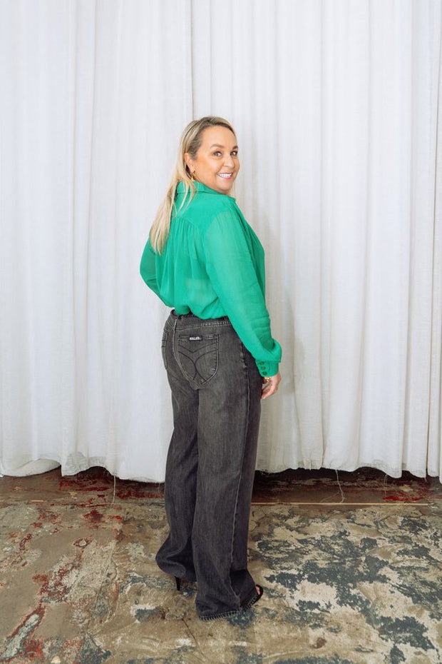Bloom Shirt | Emerald | ESMAEE