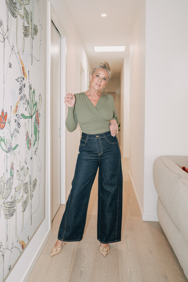 CENTRAL JEANS | DARK BLUE DENIM | ESMAEE