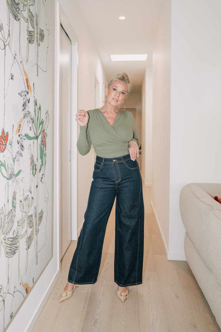 CENTRAL JEANS | DARK BLUE DENIM | ESMAEE