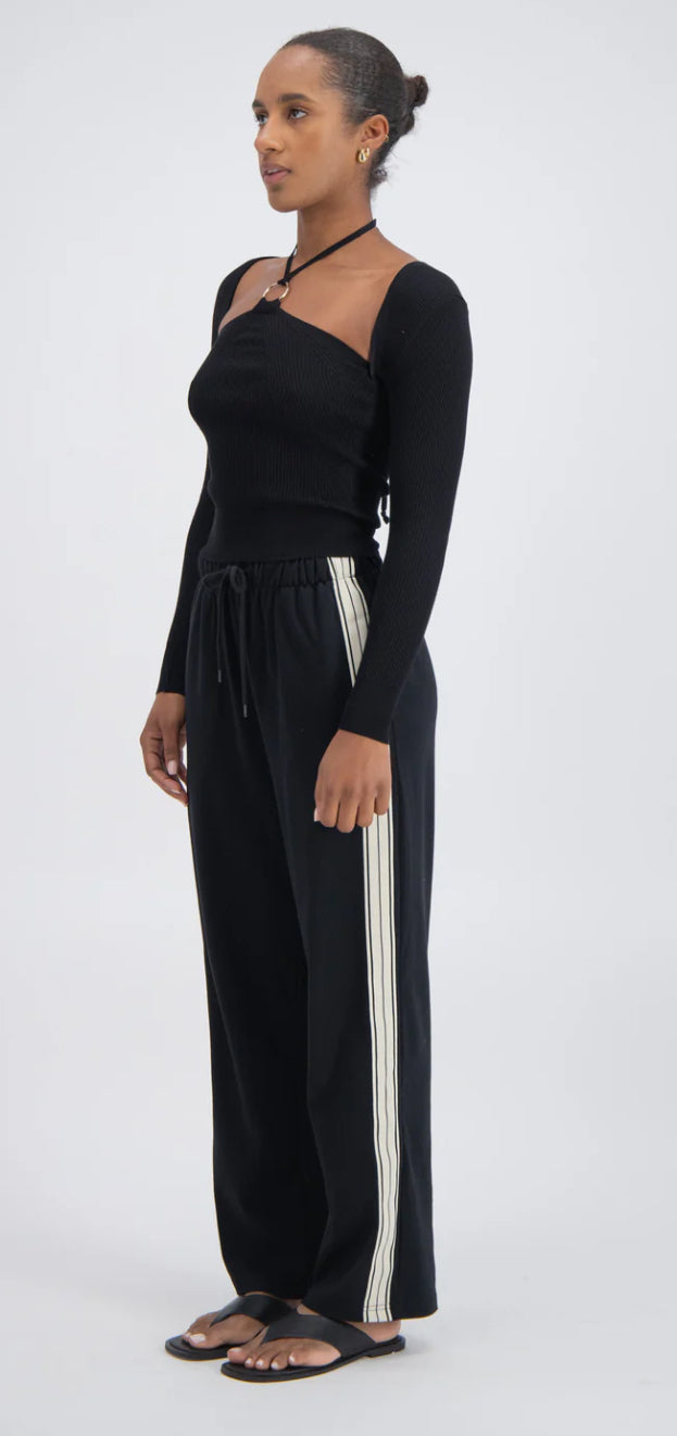 PANAREA TRACK PANTS| BLACK | JASMINE ALEXA