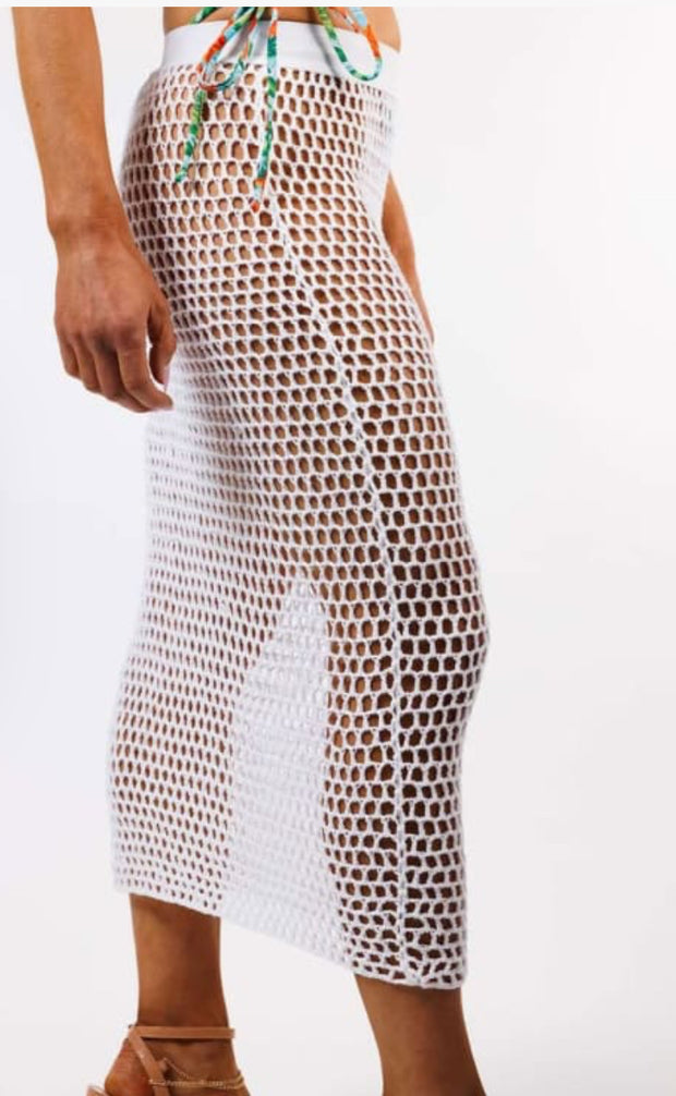Luna Crochet Skirt | Luxury Resortwear | ZINZINA