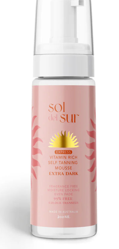 Express Vitamin Rich Self Tanning Mousse - Extra Dark | Sol Del Sur