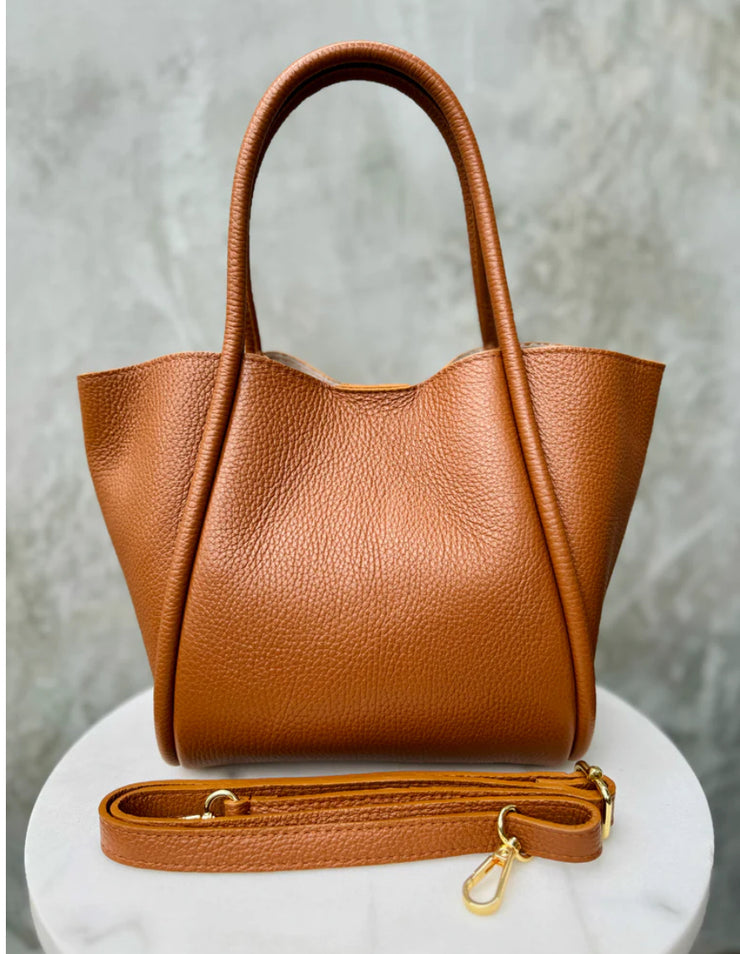 KRISTA BAG | CHESTNUT LEATHER | STUDIO ZEE