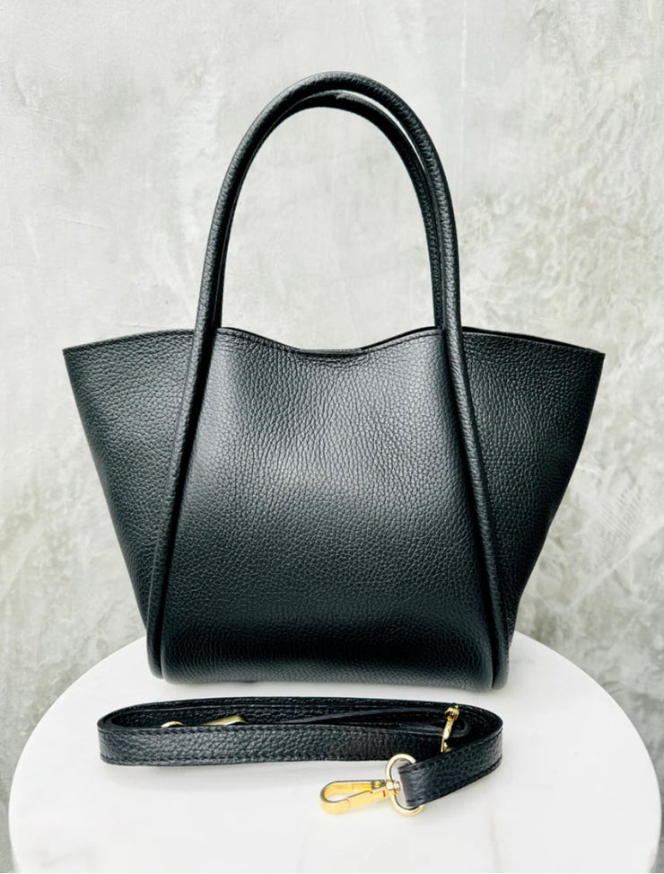 KRISTA BAG - BLACK LEATHER | STUDIO ZEE