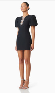 Delia Diamante | Mini Dress In Black | ELLIATT