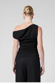 ONE SHOULDER TOP | BLACK | MVN