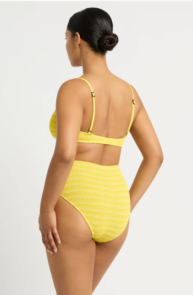 GRACIE BALCONETTE | LIMONCELLO STRIPE | BOND-EYE SWIM