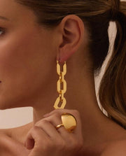 CATENA DROP EARRINGS | 14K Gold Plating | BLING BAR