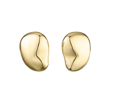 FAVA GRANDE STUDS | 14K Gold Plating | BLING BAR