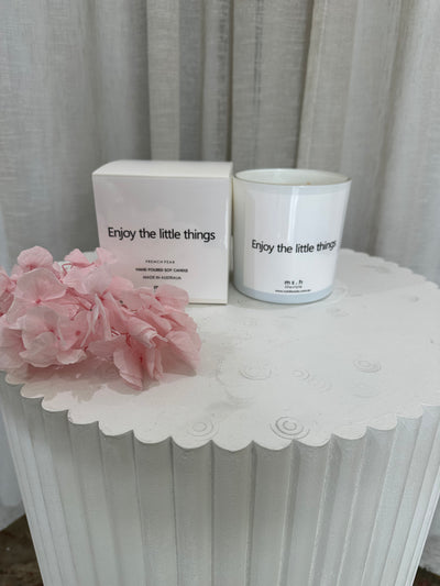ENJOY THE LITTLE THINGS CANDLE | FRENCH PEAR | MS.H LIFESTYLE HOME