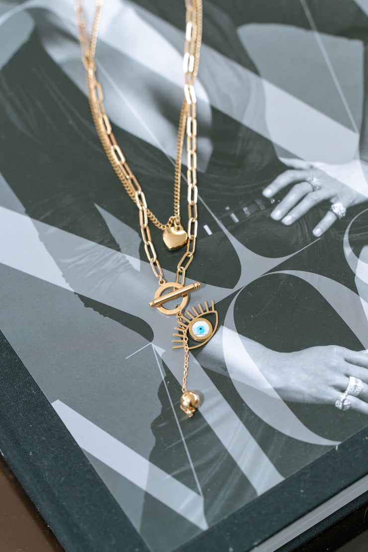 PRE ORDER END OCTOBER DELIVERY|EYE CHARM NECKLACE