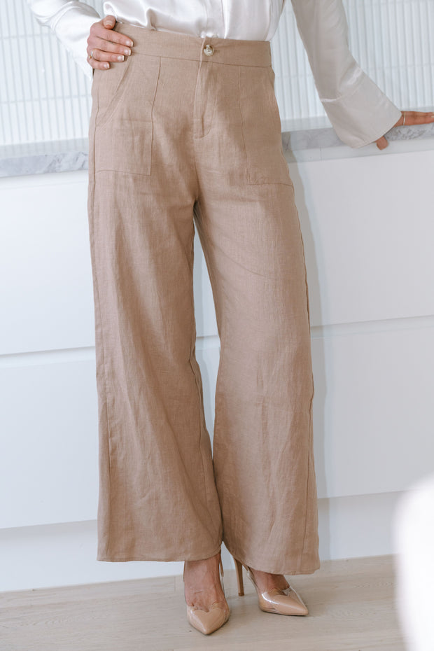 JUDE LINEN PANTS | NATURAL