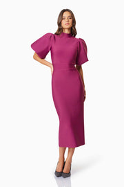 Ella Puff Sleeve Midi Dress | ELLIATT