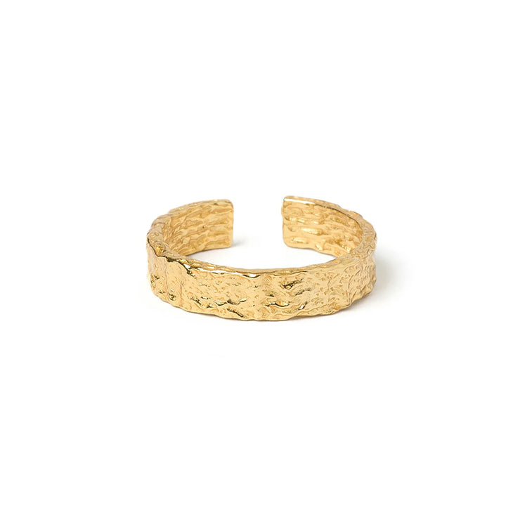 EROS GOLD TEXTURED RING | MEDIUM |ARMS OF EVE