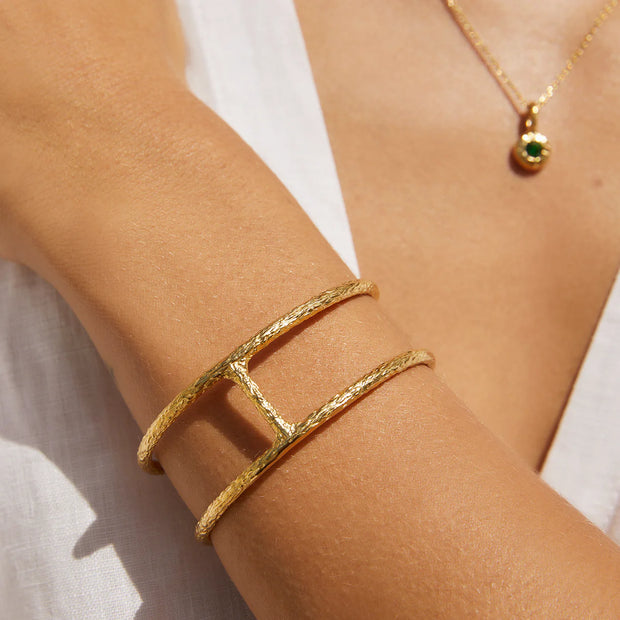 MAYA GOLD CUFF BRACELET | ARMS OF EVE