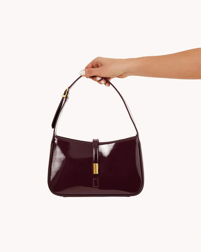 CLARA SHOULDER BAG - WINE | BILLINI