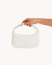 ISABELLE HANDLE BAG - WHITE | BILLINI