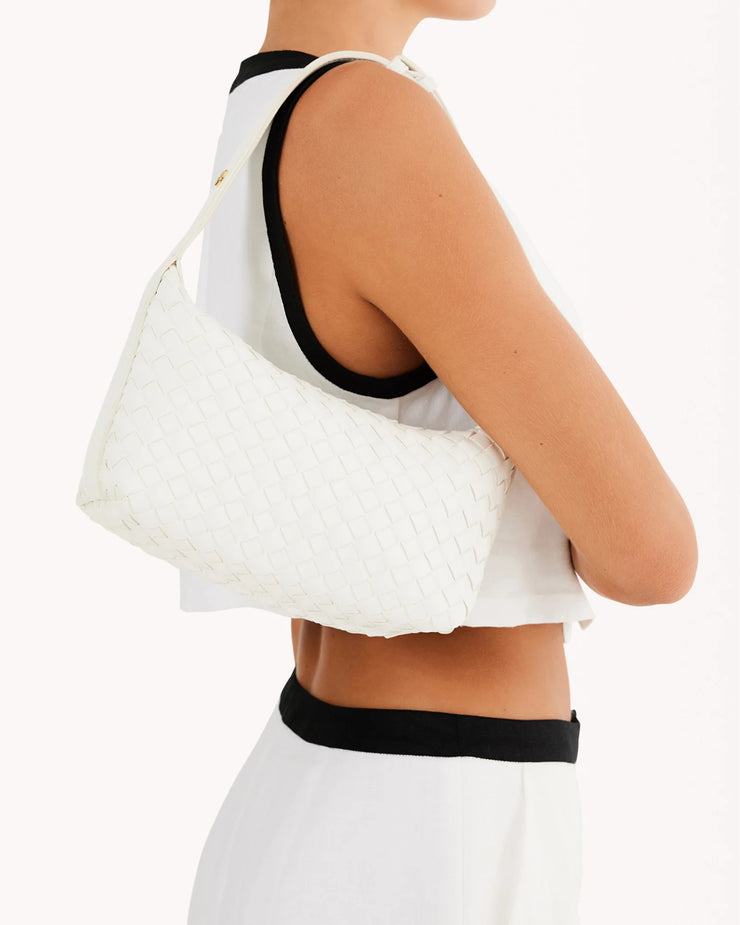 ISABELLE HANDLE BAG - WHITE | BILLINI