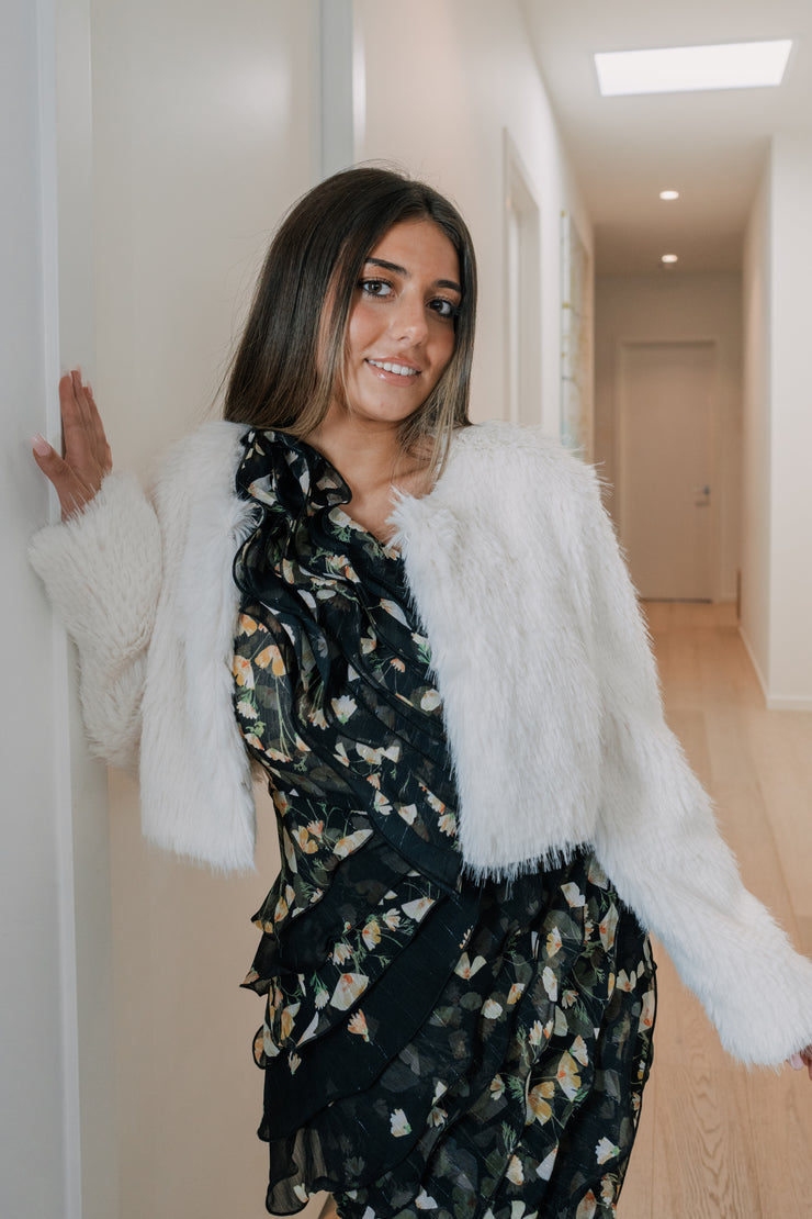 DESIREE CROPPED JACKET | IVORY| ELLIATT