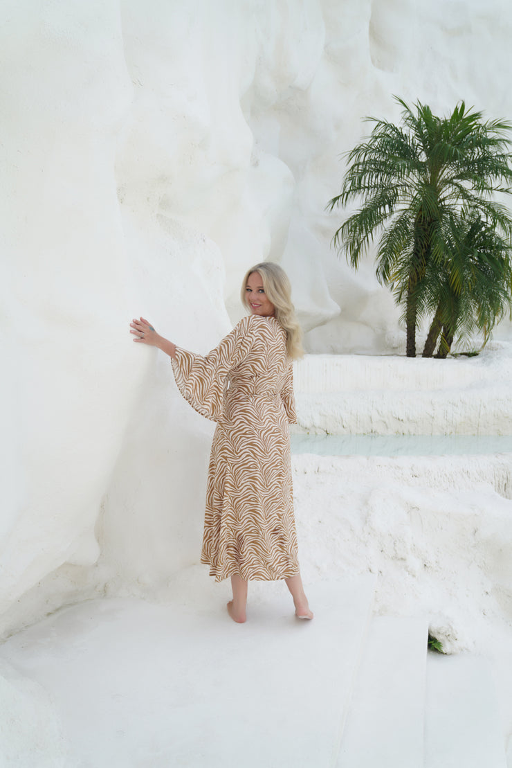 Lennox Dress | Caramel Swirl | MsHLifestyle Resort