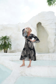 Lennox Dress | Fan leaf | MsHLifestyle Resort Wear
