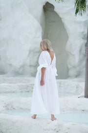 Isabella Dress | White | MsHLifestyle Resort Wear