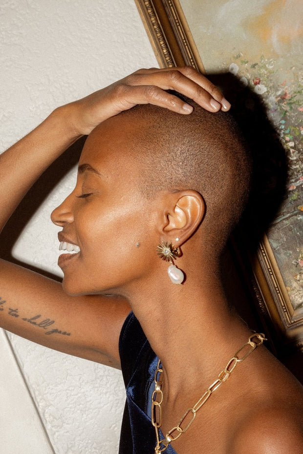 Sorrento Earrings | Clear Quartz | CASA CAPRI
