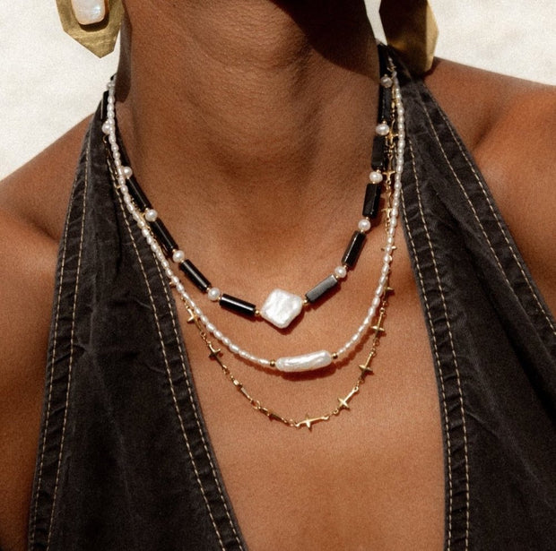 Forza Necklace| Black Onyx | Casa Capri
