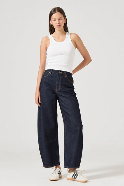Gigi Barrel Jeans | Super Rinse Denim | ROLLAS