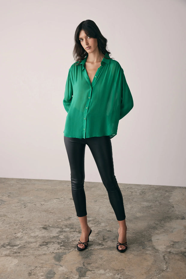 Bloom Shirt | Emerald | ESMAEE