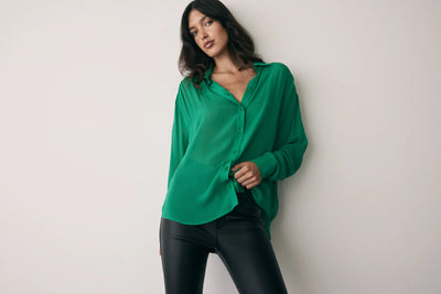Bloom Shirt | Emerald | ESMAEE