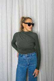 The Hepburn Top | Moss Green
