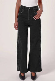 Sailor Scoop Jean Long | Black Sand Eyelet | ROLLAS