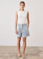 RIPTIDE DENIM SHORT | DENIM | ESMAEE