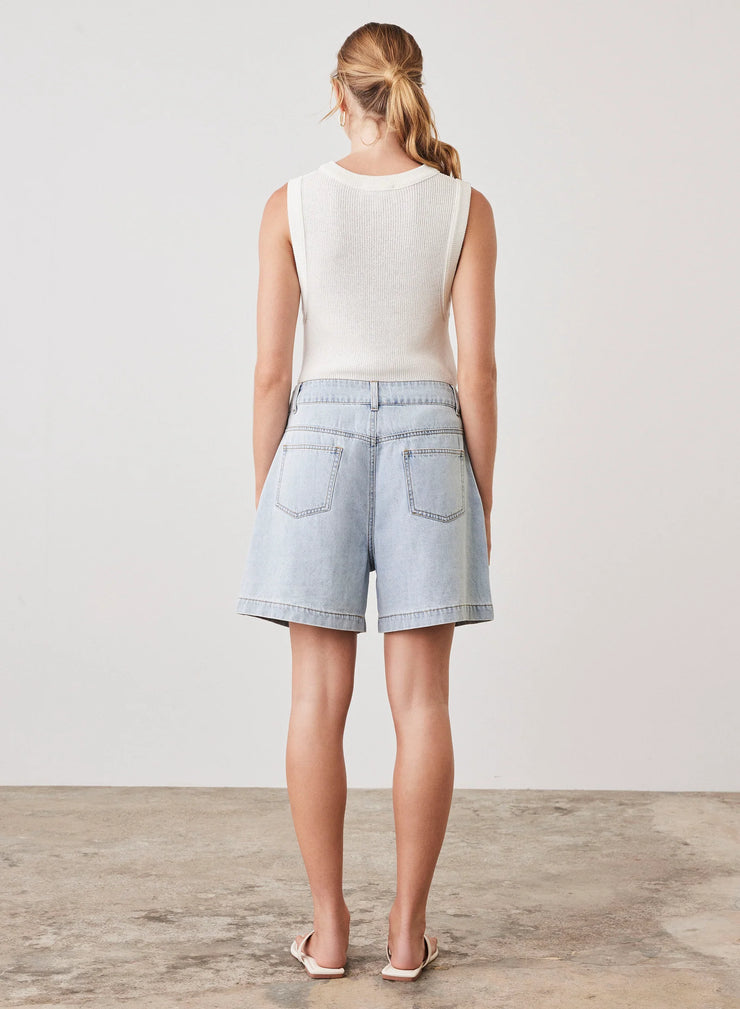 RIPTIDE DENIM SHORT | DENIM | ESMAEE