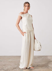 VIEW BLOUSE| CREAM | ESMAEE