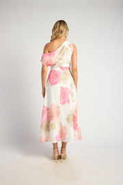 Riviera Floral Dress | Faux Linen