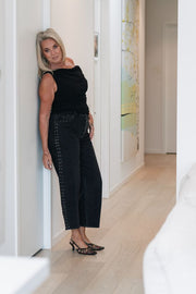 ONE SHOULDER TOP | BLACK | MVN