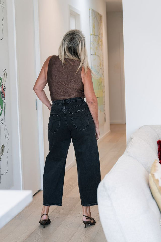 Gigi Barrel |Black Sand Eyelet | ROLLAS