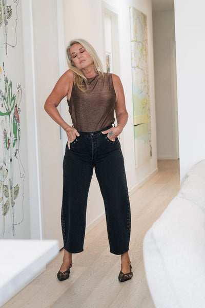Gigi Barrel |Black Sand Eyelet | ROLLAS