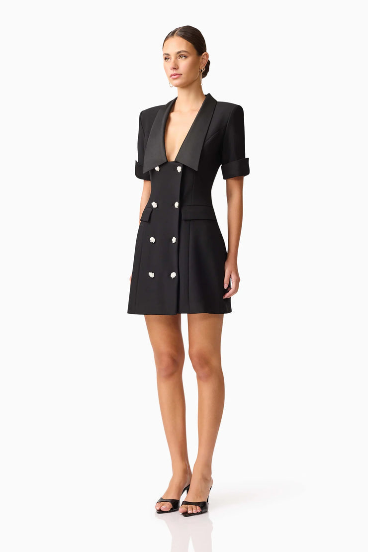 Ruby Blazer Dress | Black | ELLIATT