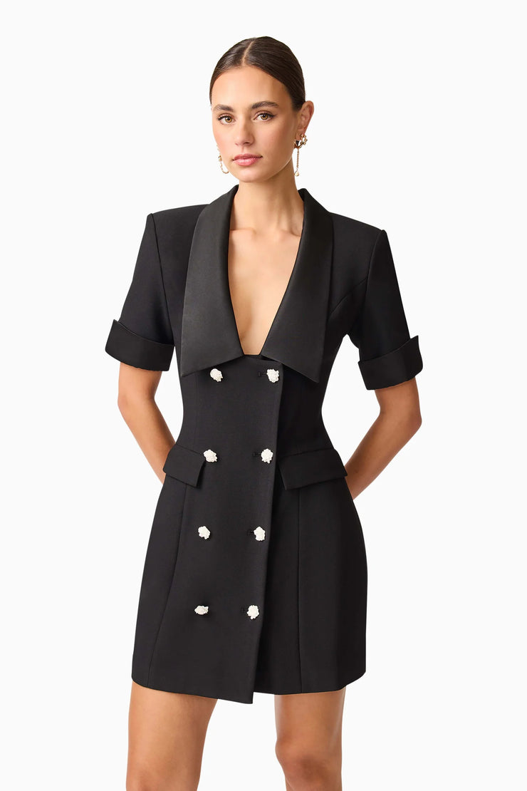 Ruby Blazer Dress | Black | ELLIATT