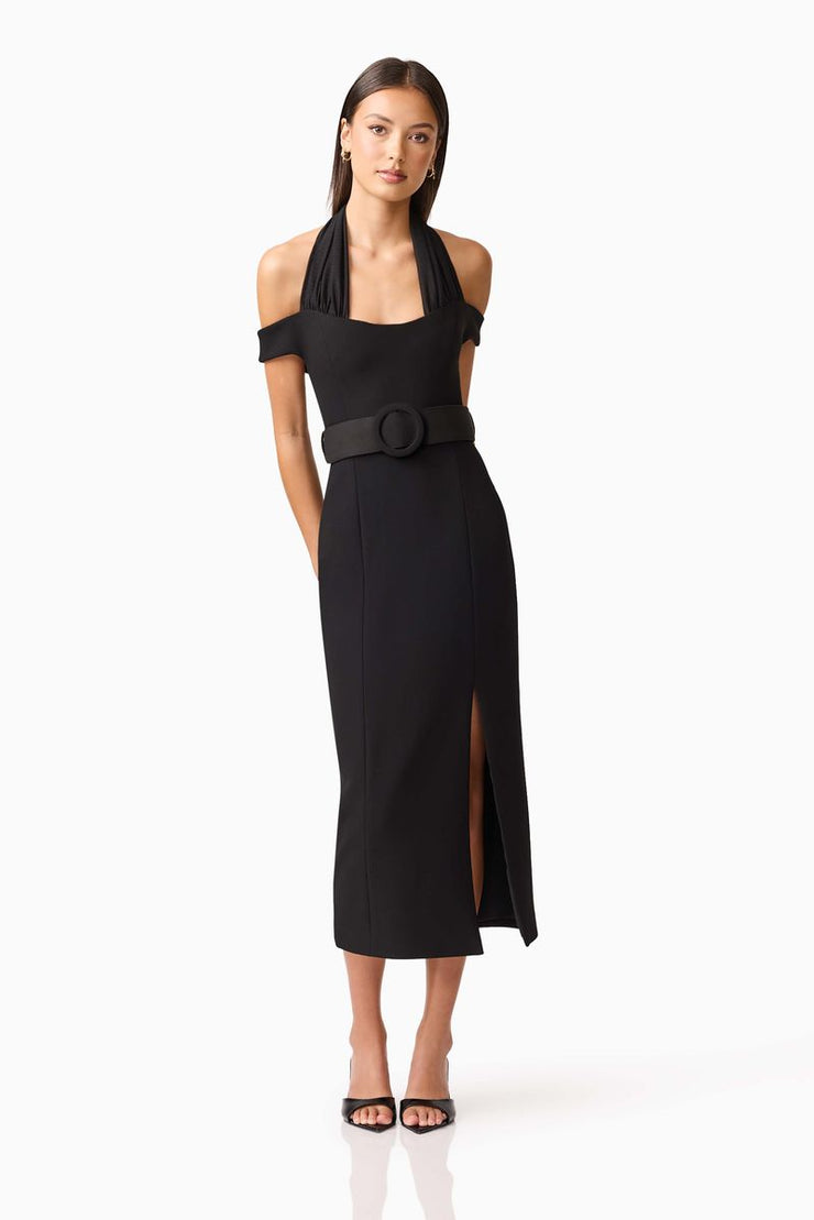 Ruby Midi Dress | Black | ELLIATT